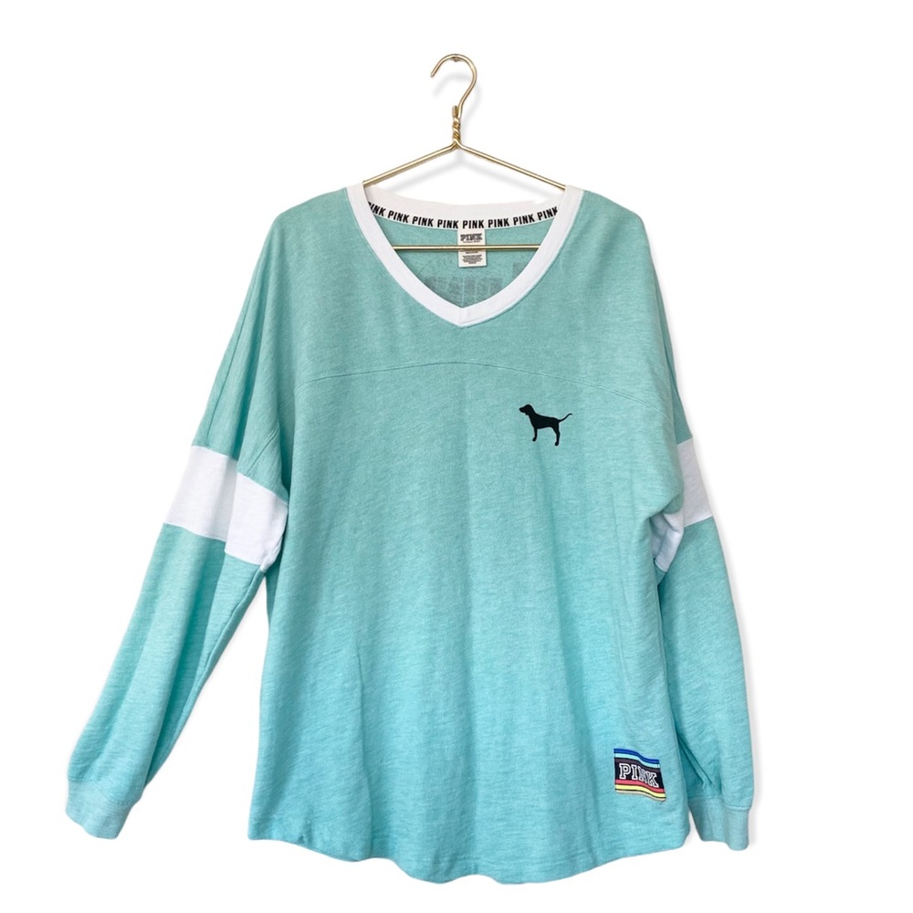Vintage Victoria’s Secret pink love pink spell out sweatshirt top size large